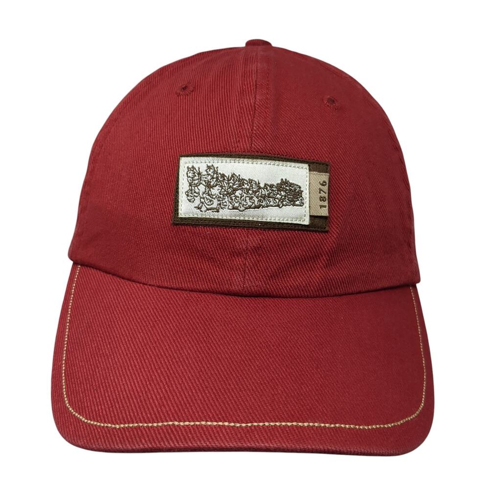 Budweiser Clydesdales Baseball Cap Red One Size Adjustable Embroidered 6 Panel
